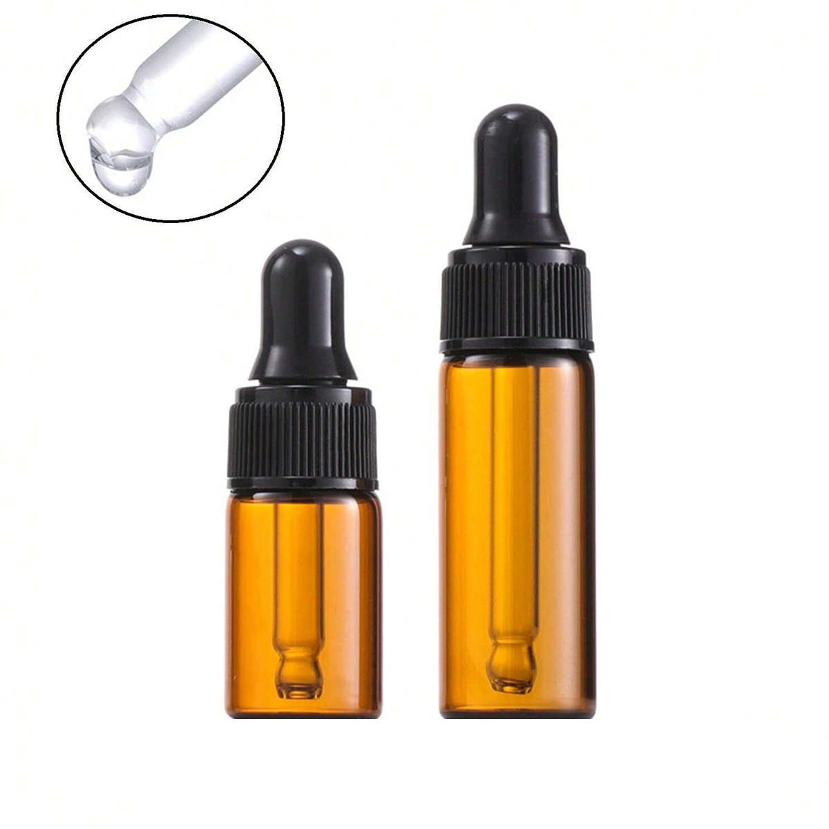 Juice Bottle Dropper - 10 шт., стеклянные бутылки-капельницы из темного