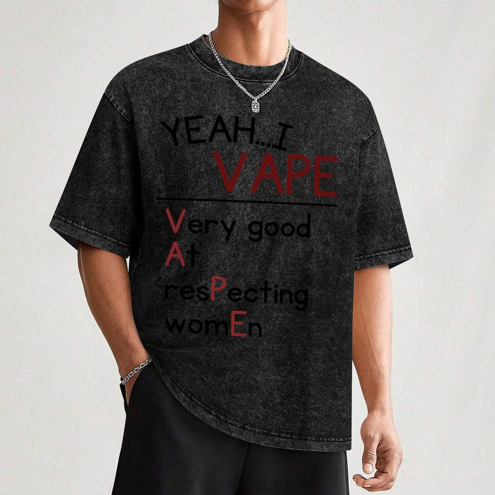 Футболка с принтом «Да, я очен – обзор и цена Vaping Goods